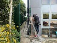 Welding Fencing at Industrial Estate Atherton